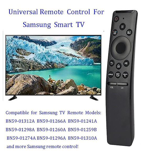 Universal fjernbetjening til Samsung Smart Tv Bn59-01312b, Bn59-01312f, Bn59-01312a 01312g