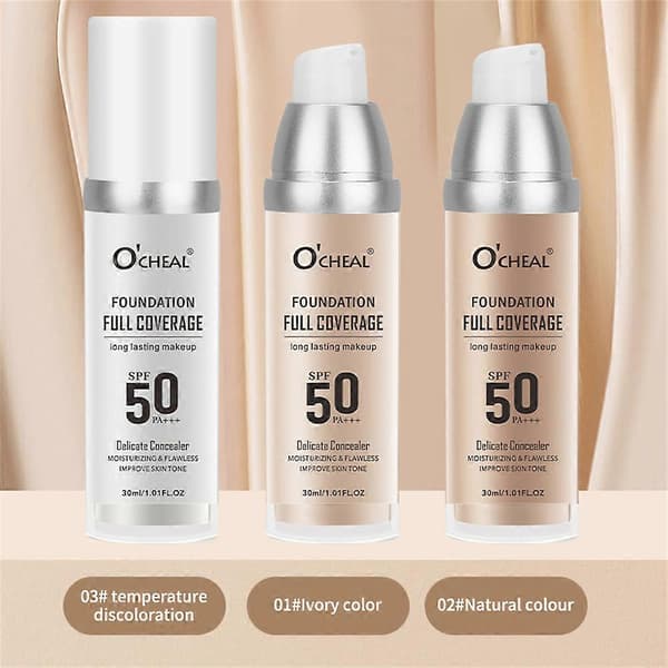 Fargeendrende foundation for moden hud, Terminaten Foundation, Flytende foundation ivory