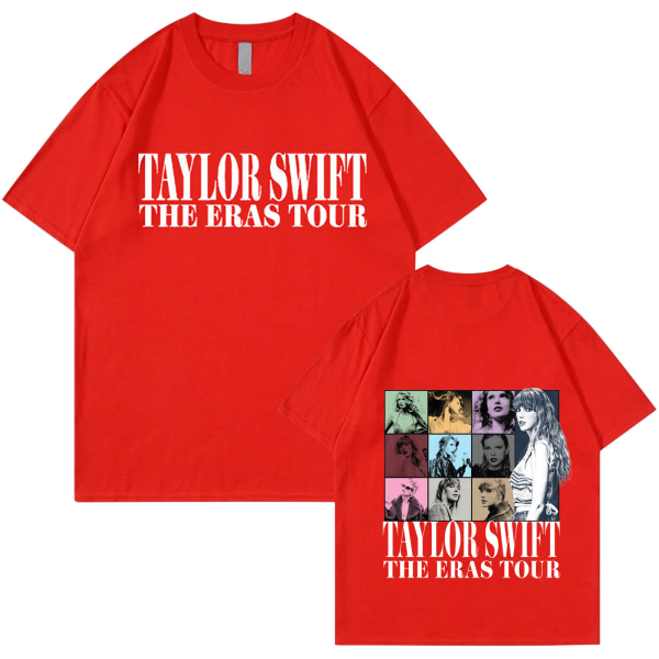 Taylor Swift Fan T-shirt Trykt T-shirt Skjorta Pullover Vuxen Collection Gift red S
