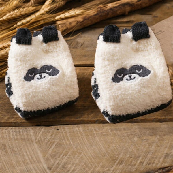 Kvinder Dame Vinter Varm Sock Fleece Dyr Blød Sød Fluffy Lounge Slipper Sock Panda