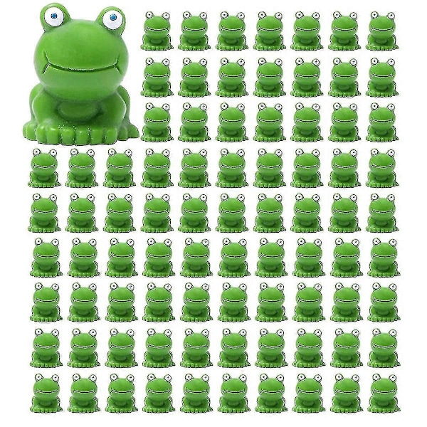 Mini Sammakot 100 kpl, Mini Sammakko Puutarhakoriste, Vihreät Sammakko Figuriinit, Mini Sammakot Hartsi Figuriinit, Mini Sammakko Figuriinit - ya