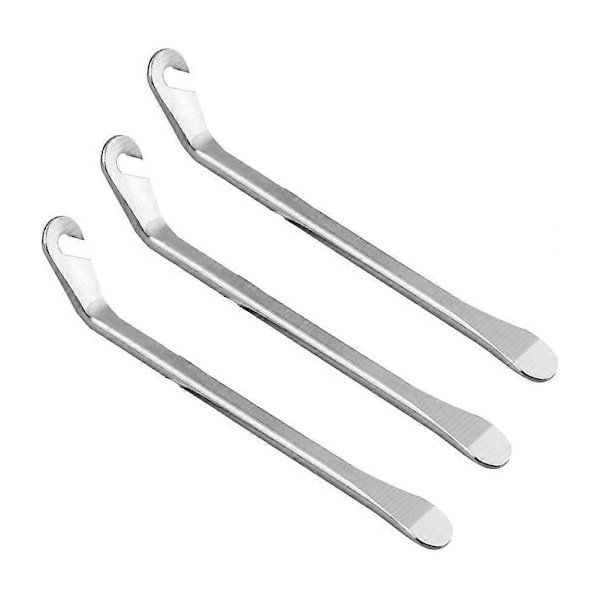 3 Stycken Däckjärn Cykel Däckjärn Verktyg för Däckbyte Cykel Däckborttagningsverktyg Däcksked Järn Verktyg för Däckbyte, Silver