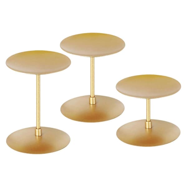 Lysestaker for stearinlys, sett med 3, luksuriøse lysestaker, dekorasjon
