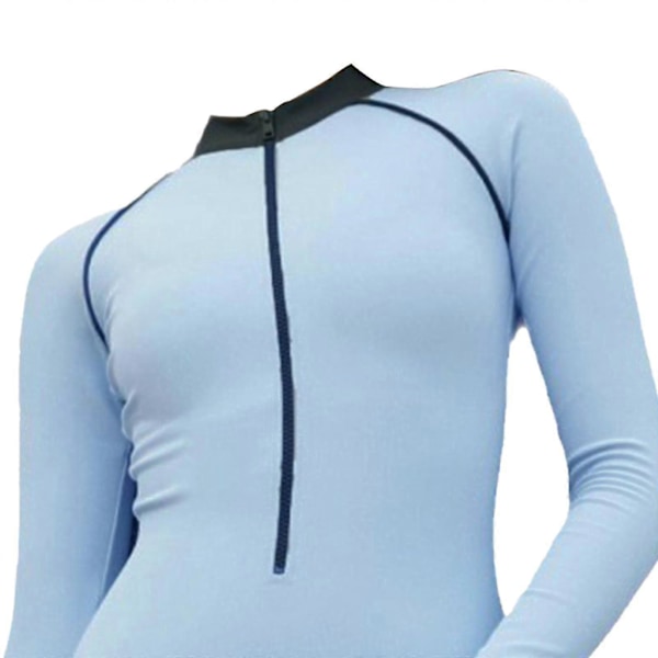 Dam 1-delad Baddräkt Dam Rashguard för SPA Vattensporter Snorkling M