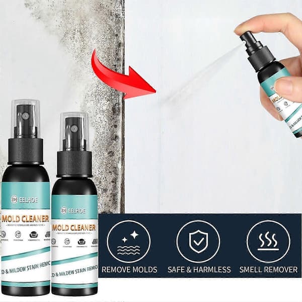 Effektiv mögelspray, tar bort mögel från envisa fläckar, 100 ml
