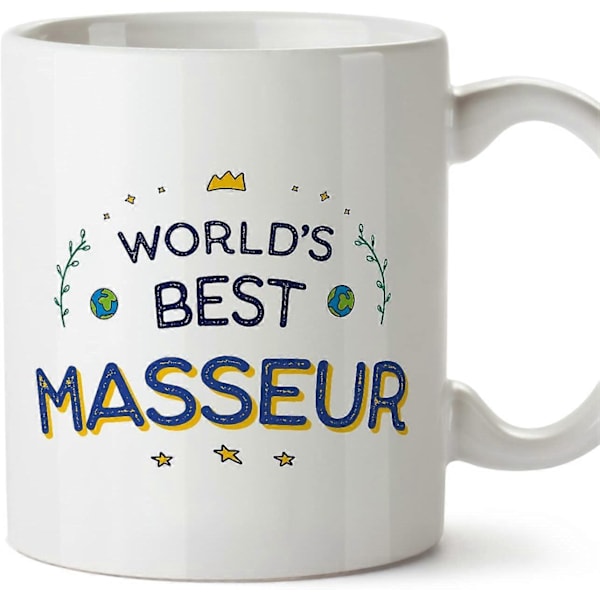 Masseur Krus Verdens Bedste Sjove Gave til Kolleger Keramisk 11oz Krus