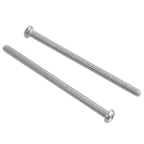 M2.5 x 40mm 304 Ruostumaton Teräs Phillips Pyöreäpäiset Ruuvit Pultti 60kpl