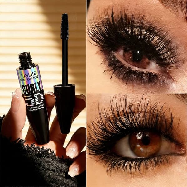 Lockig 5D Mascara, Vattentät, Volymgivande & Förlängande, 10g 2PCS