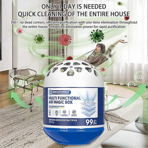 Air Magic Box, Multifunctional Vacuum Cleaner Automatic Dust Collection Box for Indoor Use, Air Purification Vacuum Cleaner Magic Box 2st