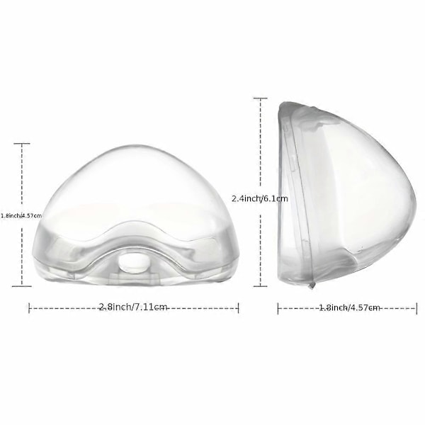 Nya Modeller 2st Transparenta Napphållare, Utan Nappar, Halloween Jul Thanksgiving Present Påskpresent