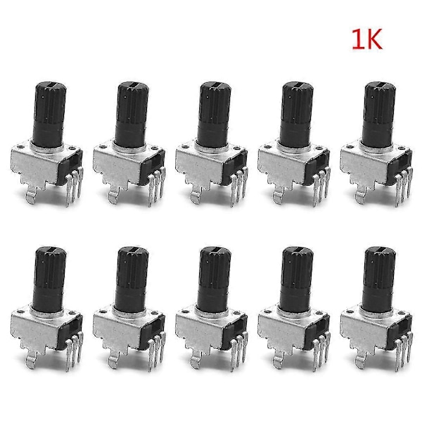 10kpl Rv09 Pystypotentiometri Akseli 12.5mm 1k 2k 5k 10k 20k 50k 100k Pitkä Varsi 0932 Pysty