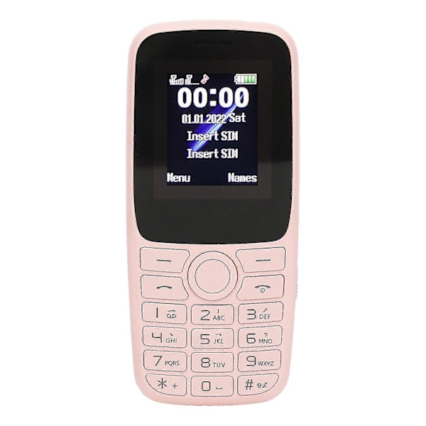 Senior Mobiltelefon 2g Gsm 2.4 Tum Skärm Dubbla Simkort Stöds Stora Knappar Olåst Mobiltelefon För Äldre Föräldrar
