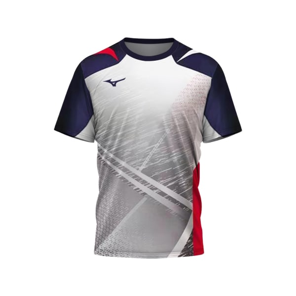 2023 Ny Mizu T-skjorte, Jersey, Sykkeldress, Patchwork Tennis Dress, Fitness Pustende Badminton for menn, Utendørs Sports T-skjorter ET6141640546 S