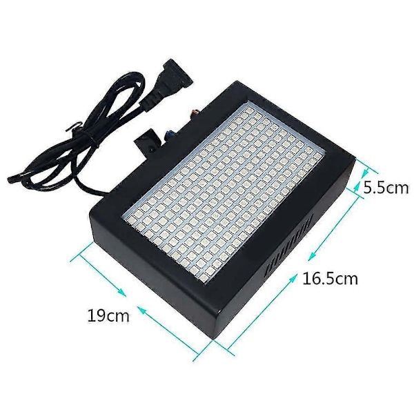 180 LED Strobelys Bærbar 35W RGB Fjernkontroll Lydstyring Strobehastighet Justerbar For Scene