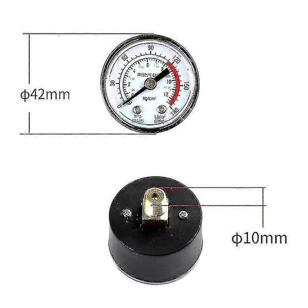 90-120psi Luftkompressor Manifold Regulator Måler Trykk Slitesterk Bryterkontroll