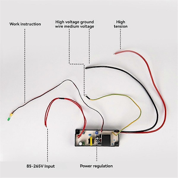 Högspänningsaggregat AC-DC 82-265V Luftrenare Adapter Högspänningsmodul Hög-