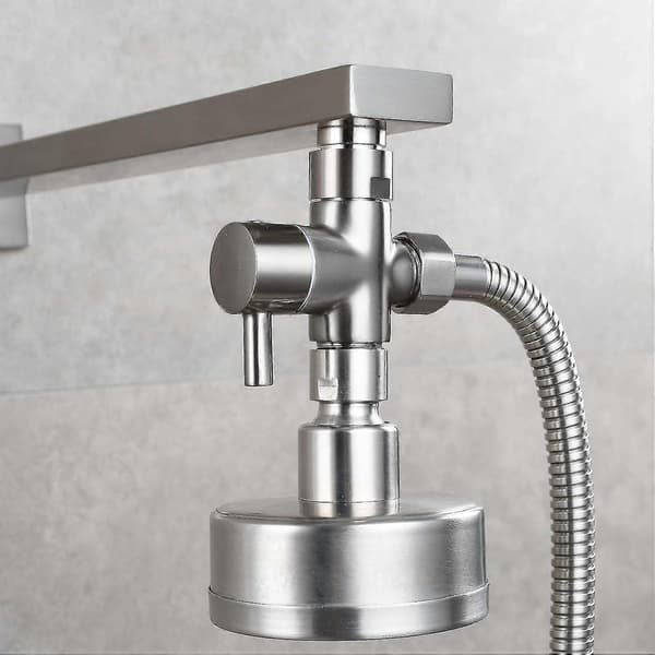 Nye ModellerMassiv Messing 3 Vejs Ventil G1/2\" Håndbruser Brusekomponenter Universal Pasform, Børstet Nikkel Dsf007na