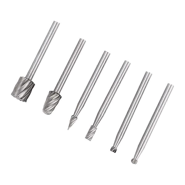 6 stk. HSS Roterende Multi Værktøj Grat Fræser Router Bit Fræser Tilbehør til