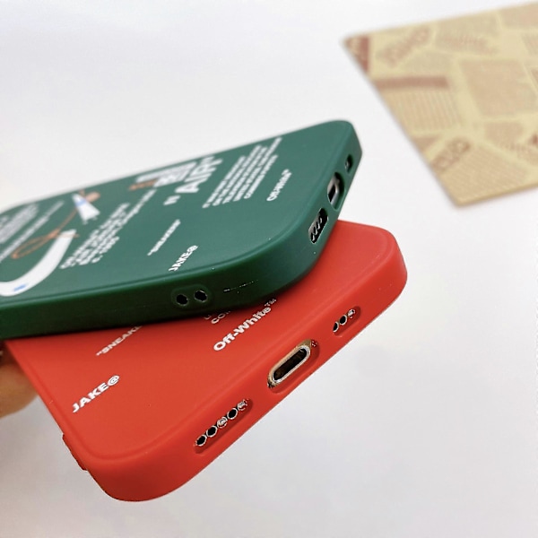 Til Iphone 12 Pro Max Rød + Grøn Krog Frostet Telefon Cover 2 Stk