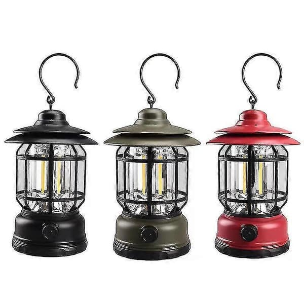 Portable Retro Campinglamper Utendørs Camping Profesjonelle Teltlamper