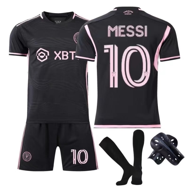 MIA MI Messi Camiseta No10 Fotbollströja Boy Kid T-Shirt Set Vuxen Sportkläder Tjej Sportdräkt Skyddskläder Cosplay Kit C3 XL