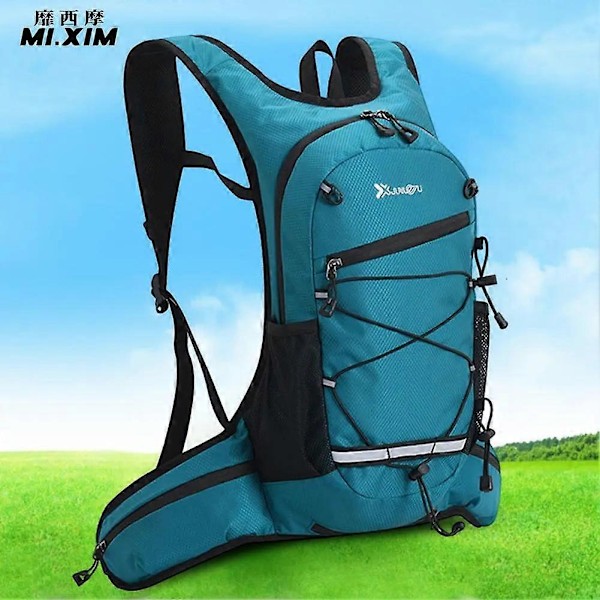 Vanntett Polyester Klatresekk Slitesterk Dame Herre Trekking Ryggsekk Lagdelt Sports Oppbevaringsveske for Trening Fitness