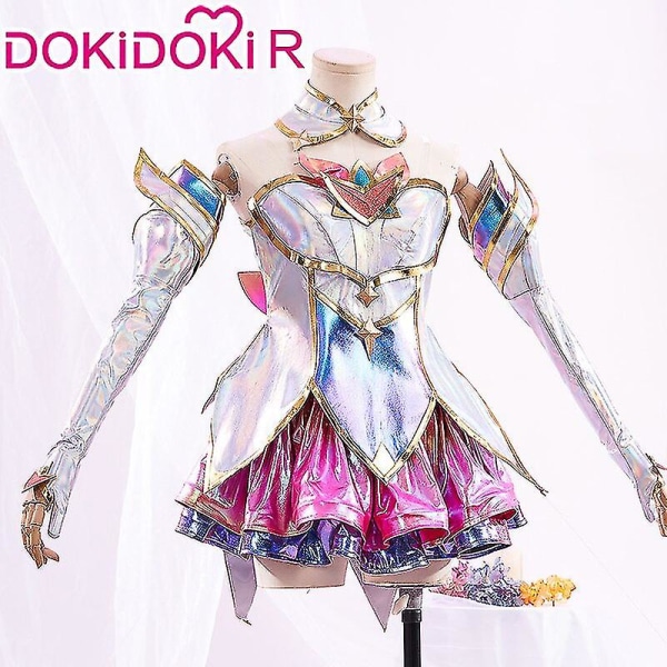 Hurtig forsendelse Dokidoki-r spil Lol Cosplay League Of Legends Kaisa Star Guardian Costume Star Guardian Kaisa Cosplay Cosplay paryk Plus Size Wig XXL