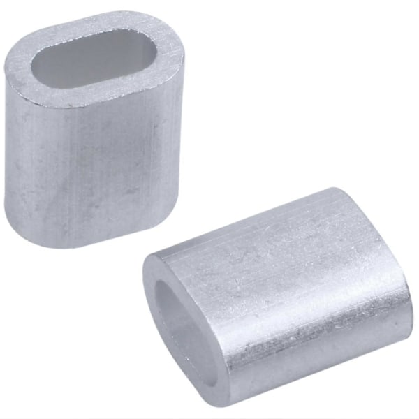 2mm Dobbelt Hul Wire Reb Klemme Muffe 80 Stk