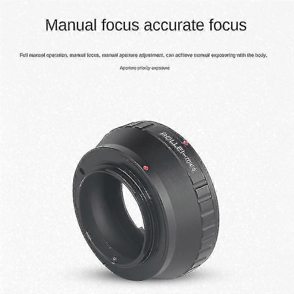 Objektivadapterring til Rollei Qbm-objektiv til Olympus Panasonic M4/3