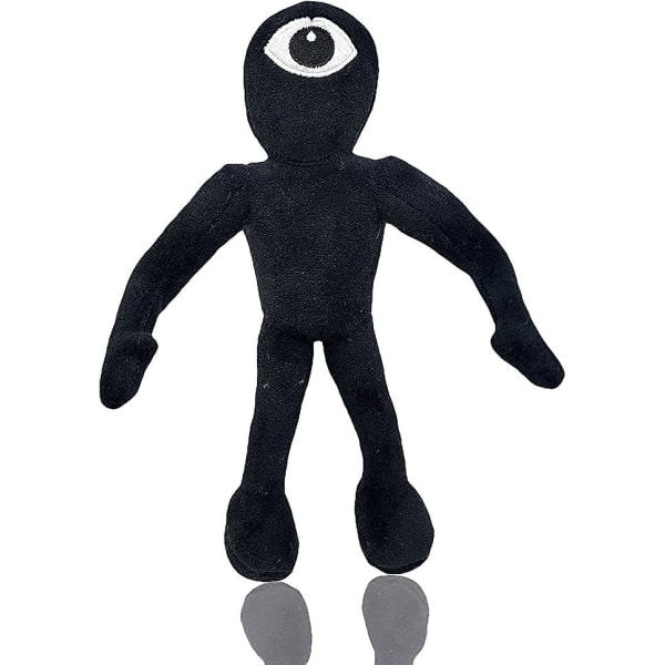 Rainbow Friends Plush Black,one-eyed Black Rainbow Friends Doors Doll,skrekkspill Rainbow Friends Black Big Mouth Fylt Pute,for barn og fans Gif 2Pcs