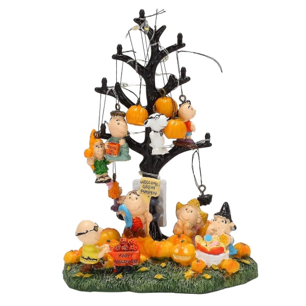 Halloween Tree Pumpkin Decor Se on suuri kurpitsa Halloween-puu Led-valokoristeilla, yhteensopiva Tre:n kanssa