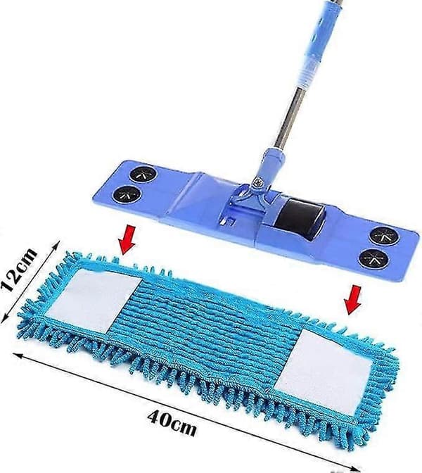 4-pack Mikrofibermopp, Expanderbar, Mikrofibermopp, Platt Golv, Tvättbar - ya