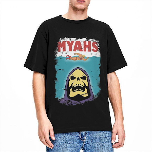 Masters Of The Universe Skeletor He-man Myahs Skjorte Tilbehør For Menn Kvinner Bomull Mote T-skjorter O Neck T-skjorter Navy Blue XXL