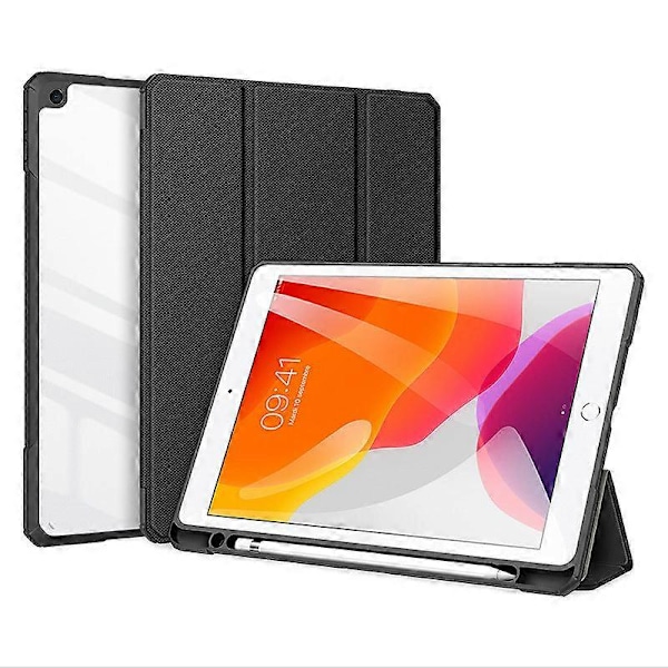 Kotelo iPad7/8/9 10.2 -tabletille, suojakotelo akryylista, läpinäkyvä suojakotelo