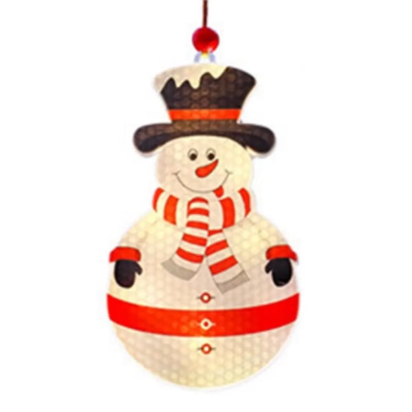 Julepynt til vinduer Led pendel Nattlys med tau Ferieutstyr Hjemmeinnredning Utendørs Innendørs Bar Butikkvindu snowman