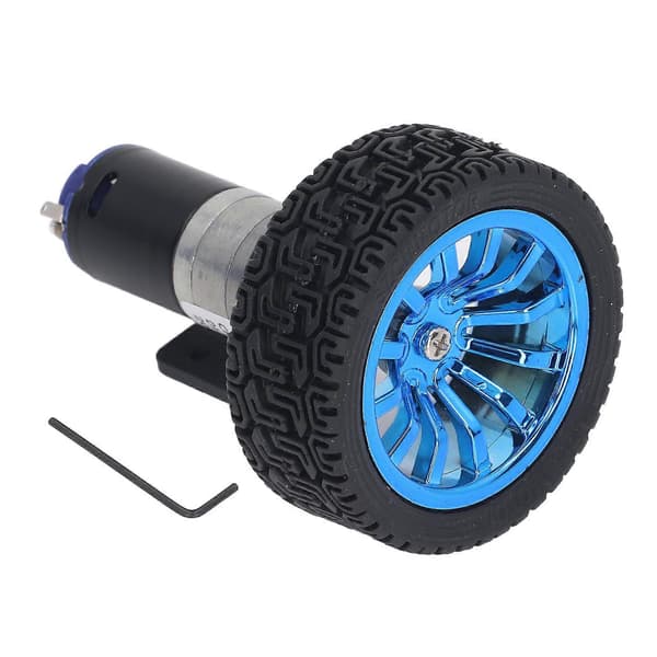 Högt Vridmoment 25mm Encoder 12V Micro DC Växelmotor Set med Monteringsfäste