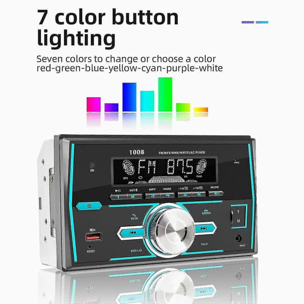 2 Din Bilradioer Bilstereo Bluetooth Biler Mp3-spiller Passer For