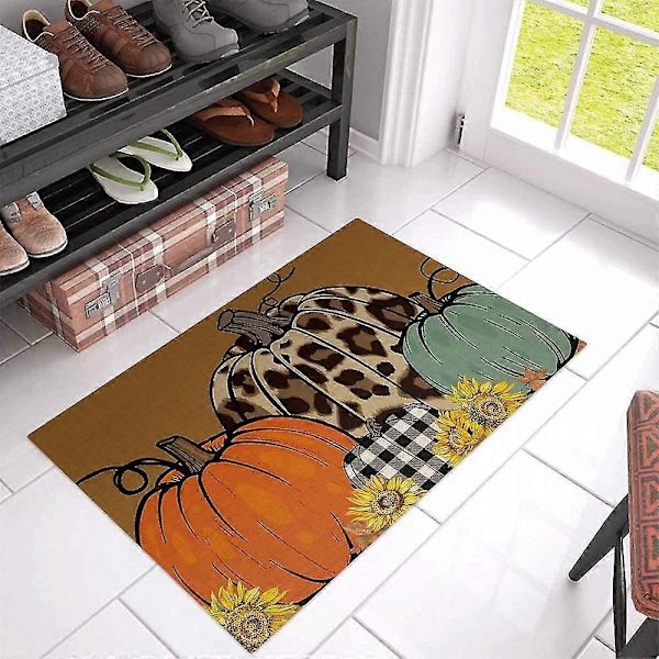 Mike 50x80 cm Höstlönnlöv Välkommen Dörrmatta, Thanksgiving Säsongsbetonad Höst Dörrmatta Utomhus, Höstdekorationer Halkfria Mattor Inomhus Dekor Framdörr
