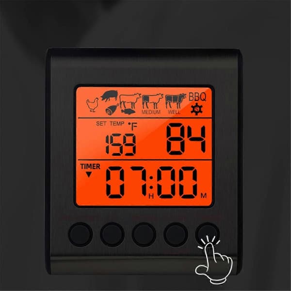 Digitalt kødtermometer med dobbelte prober til madlavning, BBQ, ovntermometer