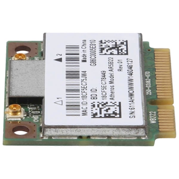 AR5B22 2.4/5GHz Dual Band Wifi -kortti 802.11Ac Bluetooth 4.0 Langaton WLAN -kortti malleille Y400 Y500 Y410P S2