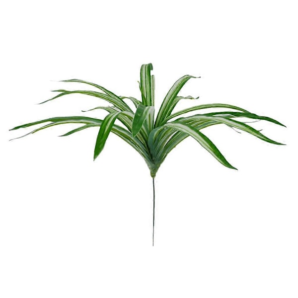 Grøn Chlorophytum Kunstige Græsblade Grønt Dekor 38cm
