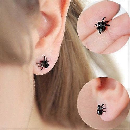 Øreringe Halloween Tilbehør Ørepiercing Øreringe Studs Til Piger 2 Stk Edderkoppeøreringe Til Cosplay
