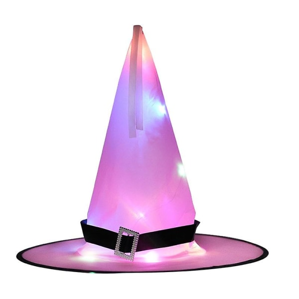 Halloween Led Glödande Häxhatt Halloween Fest Kostym Cosplay Rekvisita Inomhus Utomhus Yard Hem Festival Dekoration Tillbehör 06 Glowing
