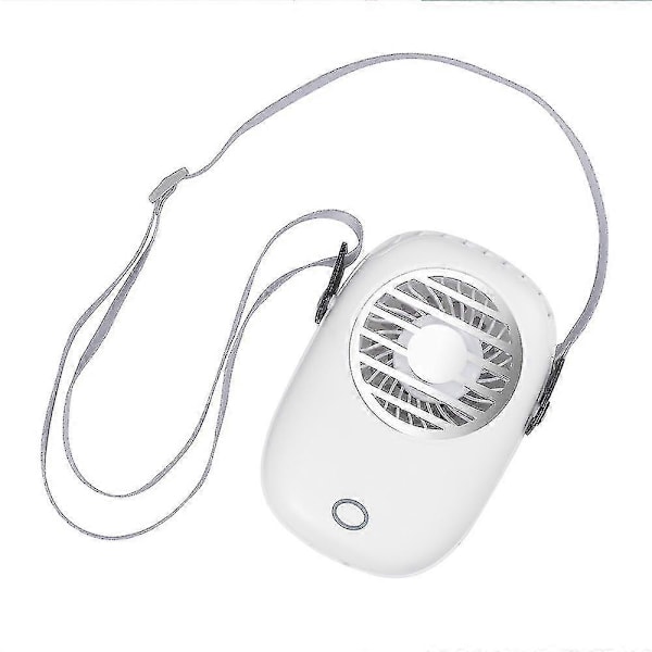 Kannettava USB-lataus Mini Jäähdytystuuletin Kesä Pöytä-/käsituuletin Jäähdytin Kaulahihnalla