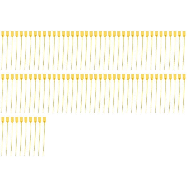 100 Plastforseglinger, Nummererte Buntebånd, Selvlåsende Merker for Frakt, 250mm