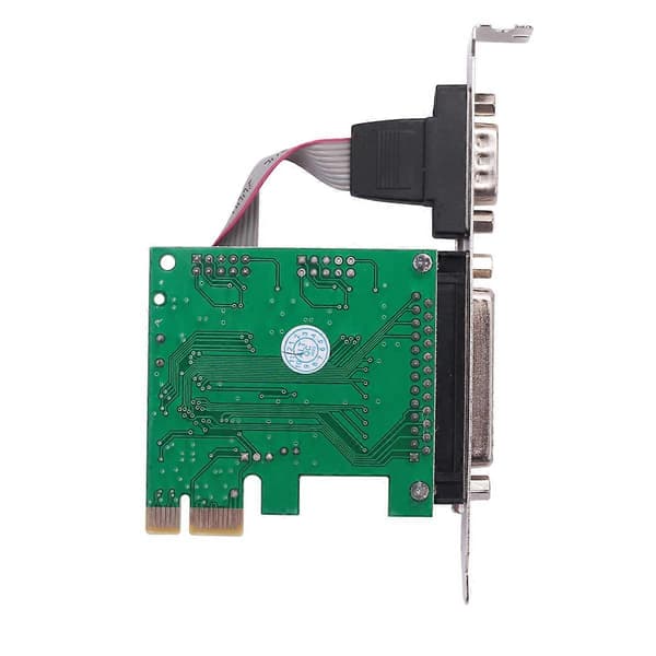 RS232 -232 Seriel Port COM & DB25 Printer Parallel Port til PCI-E PCI Express Kort Adapter Konverter