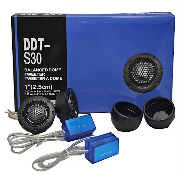 DDT-S30 1 Par Bil Tweeter Bil Ljud Silkesfilm för Bilmodifiering 180W Högfrekvent Ljud Högtalare