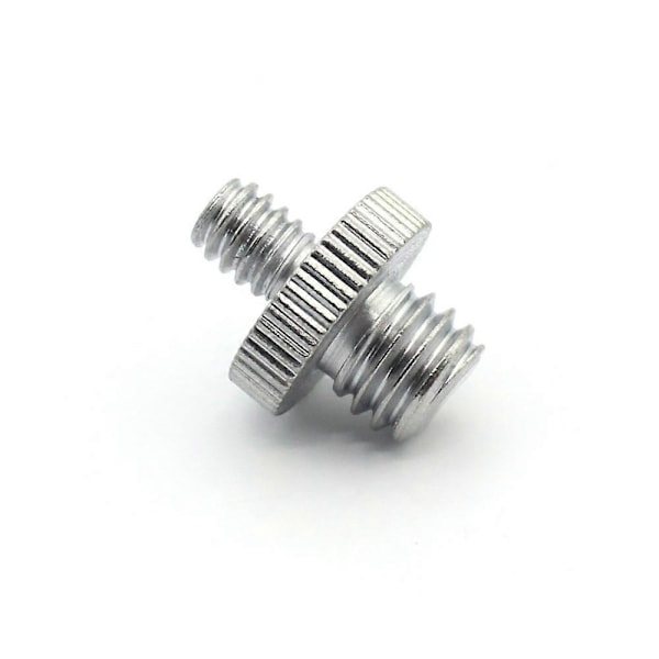 10 st Standard 1/4 tum - 1/4 tum Stativskruv Adapter, 1/4 tum - 1/4 tum Hane Skruv Adapter Metall Gängad Skruv Konverterare, QYRoadWolf