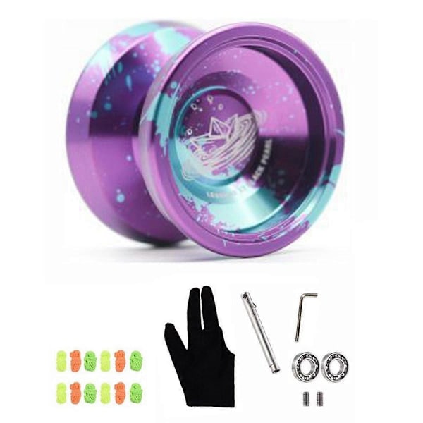 X2 Professionel Ikke-Responsiv Yoyo med Udskiftelige Responsive Lejer, Snore og 2 Yo-Yo Handsker