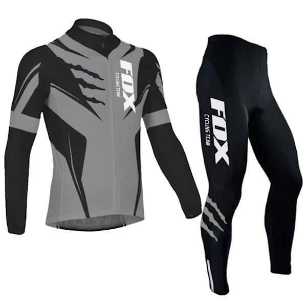 Fox Cycling Team Cykeltröja herr långärmad MTB-cykelkläder equipacion ciclismo hombre Cykelkläder Racing Cykelkläder 11 XXL